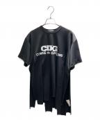 COMME des GARCONSコムデギャルソン）の古着「短冊Tシャツ 半袖カットソー」｜ブラック