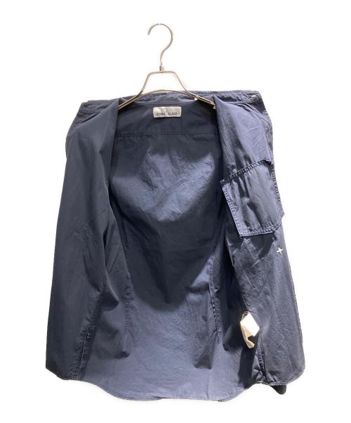 STONE ISLAND（ストーンアイランド）STONE ISLAND (ストーンアイランド) ロゴ刺繍ボタンダウンシャツ 長袖シャツ ネイビー サイズ:Sの古着・服飾アイテム