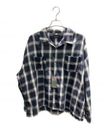 DELUXE（デラックス）の古着「LOWDOWN 長袖シャツ」｜ネイビー