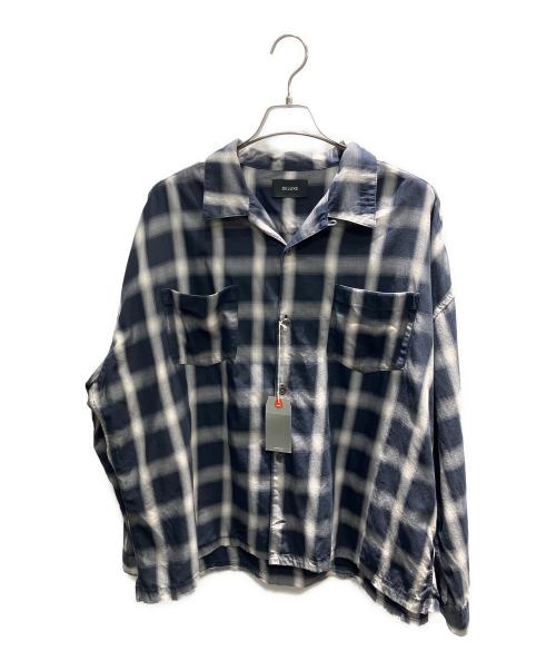 DELUXE（デラックス）DELUXE (デラックス) LOWDOWN 長袖シャツ ネイビー サイズ:Lの古着・服飾アイテム