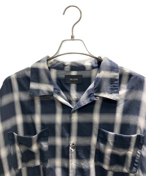 DELUXE（デラックス）DELUXE (デラックス) LOWDOWN 長袖シャツ ネイビー サイズ:Lの古着・服飾アイテム