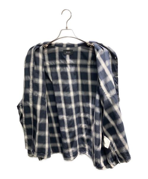 DELUXE（デラックス）DELUXE (デラックス) LOWDOWN 長袖シャツ ネイビー サイズ:Lの古着・服飾アイテム