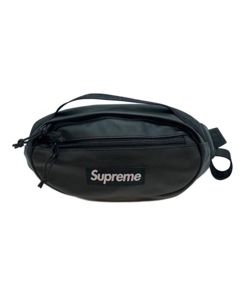 SUPREME（シュプリーム）SUPREME (シュプリーム) Leather Waist Bag FW24 ウエストバッグ ブラックの古着・服飾アイテム