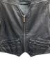中古・古着 HARLEY-DAVIDSON (ハーレーダビッドソン) レザーベスト ブラック サイズ:L：12000円