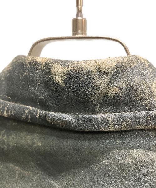 HAFA LEDERBEKLEIDUNG（ハファ・レーダーベクライドゥング）HAFA LEDERBEKLEIDUNG (ハファ・レーダーベクライドゥング) 40'sレザージャケット グリーン サイズ:不明の古着・服飾アイテム