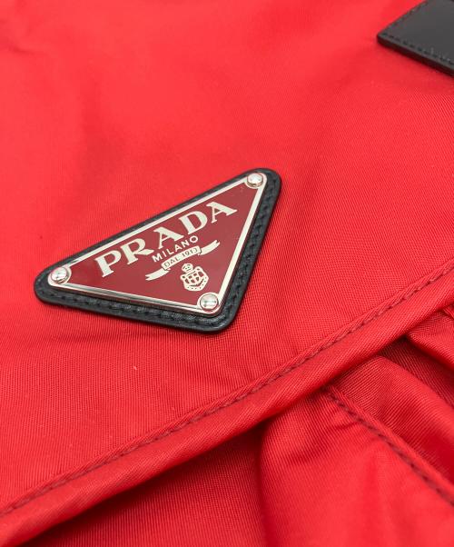 PRADA（プラダ）PRADA (プラダ) 207 メッセンジャーバッグ レッドの古着・服飾アイテム
