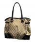 GUCCI (グッチ) GG 502752 トートバッグ ベージュ×ブラック：60000円