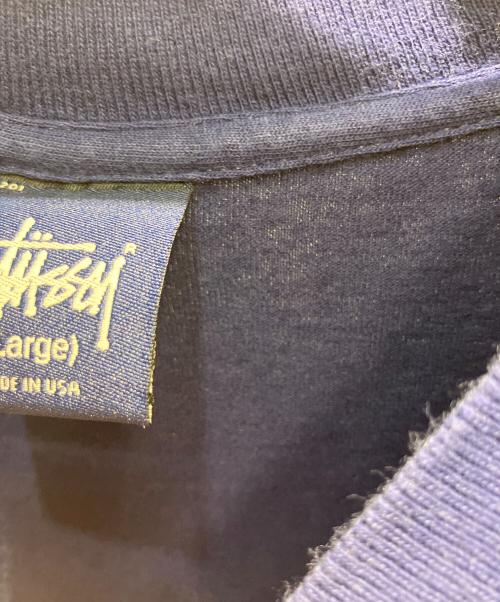 stussy（ステューシー）stussy (ステューシー) 90s USA製 半袖カットソー ネイビー サイズ:Lの古着・服飾アイテム