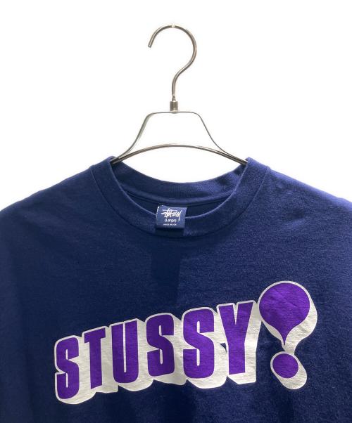 stussy（ステューシー）stussy (ステューシー) 90s USA製 半袖カットソー ネイビー サイズ:Lの古着・服飾アイテム