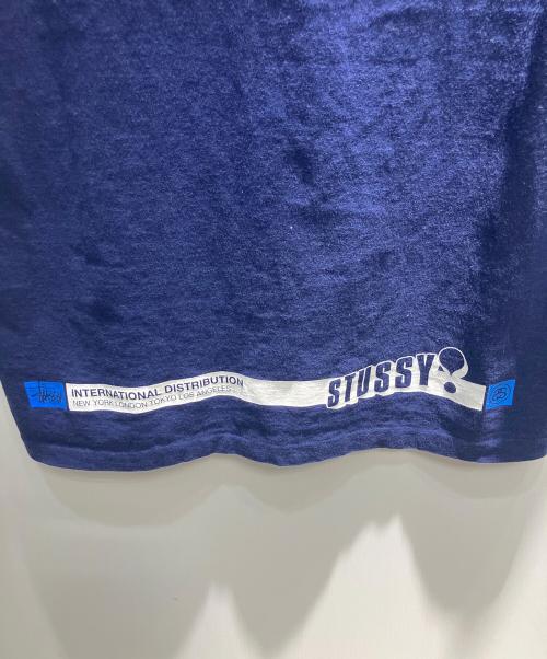 stussy（ステューシー）stussy (ステューシー) 90s USA製 半袖カットソー ネイビー サイズ:Lの古着・服飾アイテム