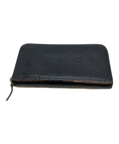 GUCCI（グッチ）GUCCI (グッチ) グッチシマ 496085 長財布 ブラックの古着・服飾アイテム