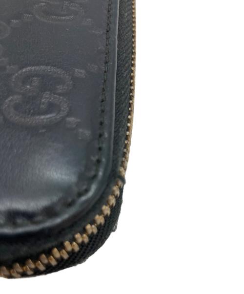 GUCCI（グッチ）GUCCI (グッチ) グッチシマ 496085 長財布 ブラックの古着・服飾アイテム