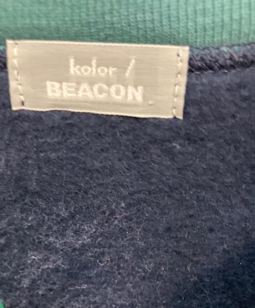 kolor/BEACON（カラービーコン）kolor/BEACON (カラービーコン) 切替スウェット グレー×ネイビー サイズ:2の古着・服飾アイテム