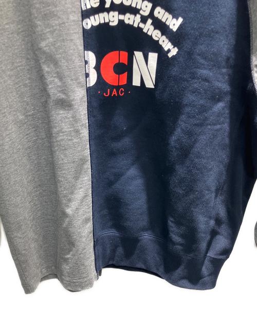 kolor/BEACON（カラービーコン）kolor/BEACON (カラービーコン) 切替スウェット グレー×ネイビー サイズ:2の古着・服飾アイテム