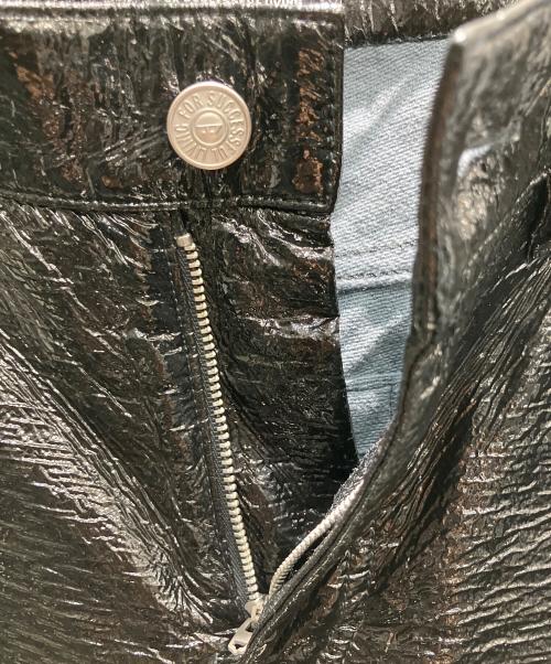 DIESEL（ディーゼル）DIESEL (ディーゼル) コーティングパンツ ブラック サイズ:W28の古着・服飾アイテム