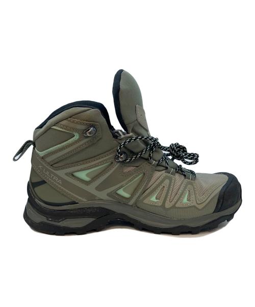 SALOMON（サロモン）SALOMON (サロモン) X Ultra 3 Mid GTX トレッキングシューズ オリーブ サイズ:24cmの古着・服飾アイテム