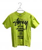 stussyステューシー）の古着「半袖カットソー」｜黄緑