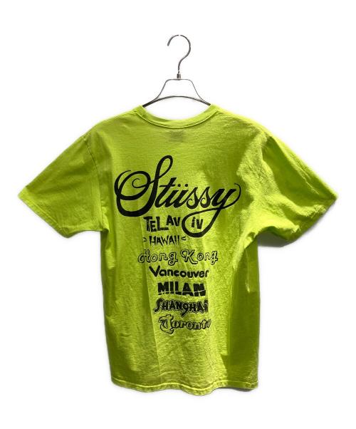 stussy（ステューシー）stussy (ステューシー) 半袖カットソー 黄緑 サイズ:Mの古着・服飾アイテム