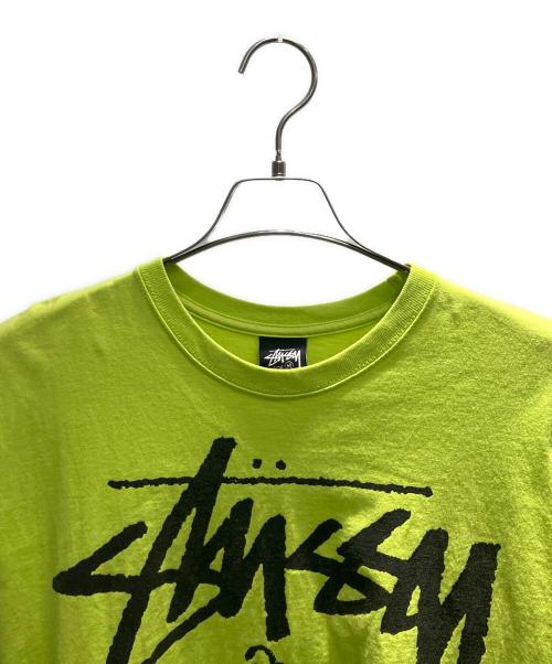 stussy（ステューシー）stussy (ステューシー) 半袖カットソー 黄緑 サイズ:Mの古着・服飾アイテム