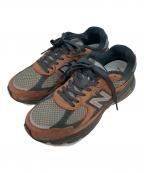 NEW BALANCEニューバランス）の古着「PECAN BROWN ローカットスニーカー」｜ブラウン×グレー