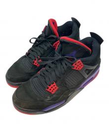 NIKE×OVO（ナイキ×オクトーバーズ ベリー オウン）の古着「Air Jordan 4 Retro エアジョーダン "Raptors" ローカットスニーカー」｜ブラック