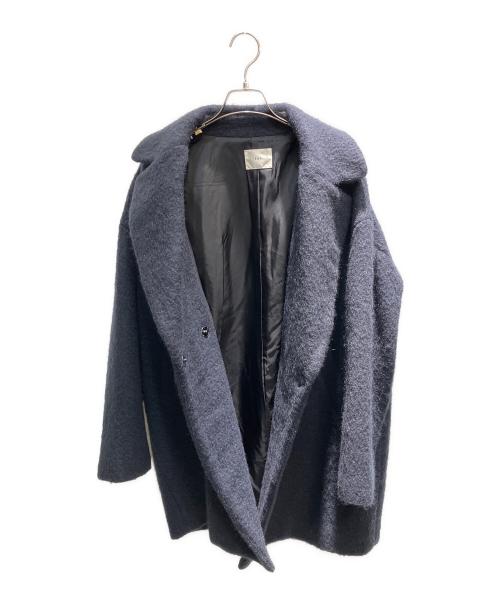 IENA（イエナ）IENA (イエナ) ウールモヘヤシャギーコート コート ネイビー サイズ:38の古着・服飾アイテム