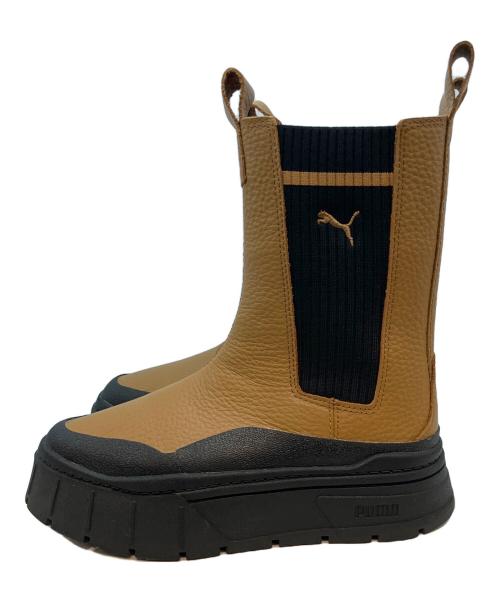PUMA（プーマ）PUMA (プーマ) サイドゴアブーツ キャメル サイズ:22.5cmの古着・服飾アイテム
