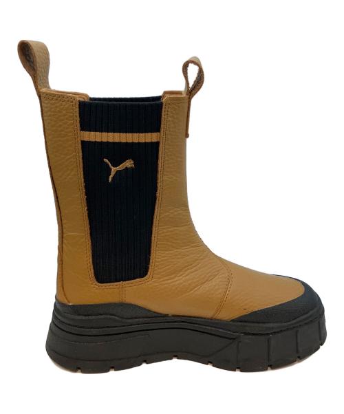 PUMA（プーマ）PUMA (プーマ) サイドゴアブーツ キャメル サイズ:22.5cmの古着・服飾アイテム