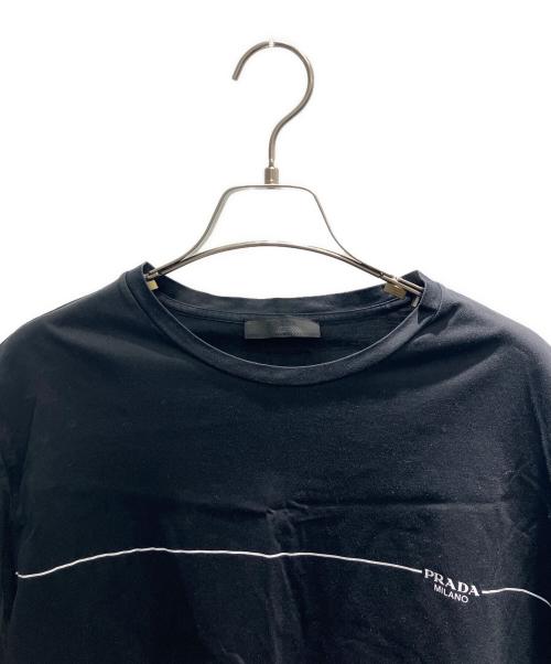 PRADA（プラダ）PRADA (プラダ) 半袖カットソー ブラック サイズ:XLの古着・服飾アイテム