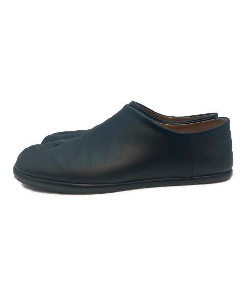 Maison Margiela（メゾンマルジェラ）Maison Margiela (メゾンマルジェラ) TABI BABOUCHE レザーシューズ ブラック サイズ:40の古着・服飾アイテム