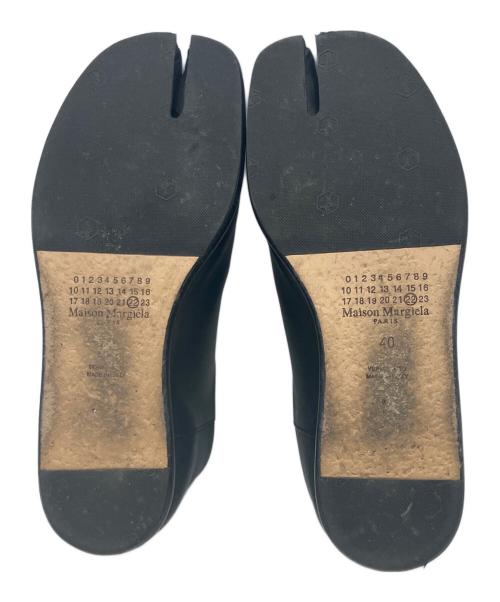 Maison Margiela（メゾンマルジェラ）Maison Margiela (メゾンマルジェラ) TABI BABOUCHE レザーシューズ ブラック サイズ:40の古着・服飾アイテム