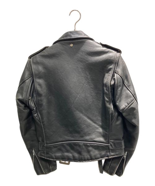 PERFECT by schott（パーフェクトバイショット）PERFECT by schott (パーフェクトバイショット) ダブルライダースジャケット ブラック サイズ:38の古着・服飾アイテム