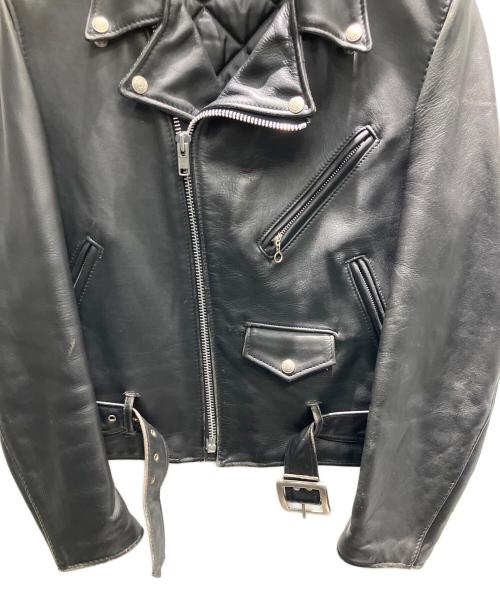 PERFECT by schott（パーフェクトバイショット）PERFECT by schott (パーフェクトバイショット) ダブルライダースジャケット ブラック サイズ:38の古着・服飾アイテム