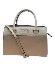 Kate Spade（ケイトスペード）の古着「2WAYショルダーバッグ」｜ピンク×ホワイト