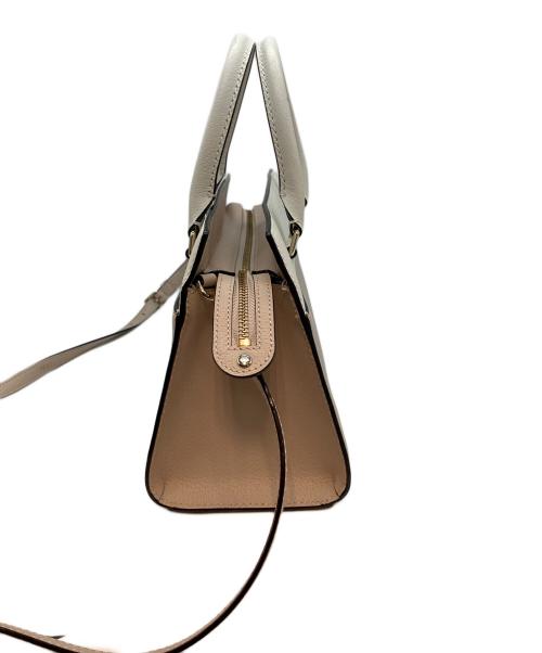 Kate Spade（ケイトスペード）Kate Spade (ケイトスペード) 2WAYショルダーバッグ ピンク×ホワイトの古着・服飾アイテム