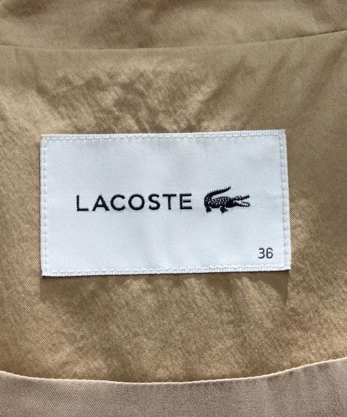LACOSTE（ラコステ）LACOSTE (ラコステ) フーデッドコート ベージュ サイズ:36の古着・服飾アイテム