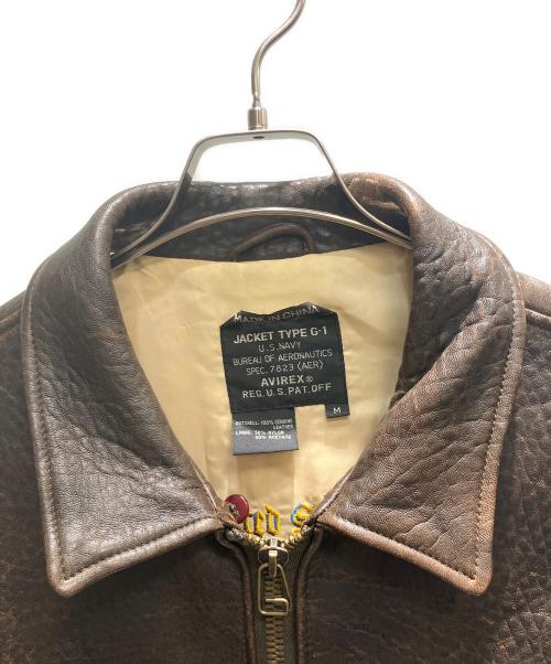 AVIREX（アヴィレックス）AVIREX (アヴィレックス) TYPE G-1 Jacket ブラウン サイズ:Mの古着・服飾アイテム