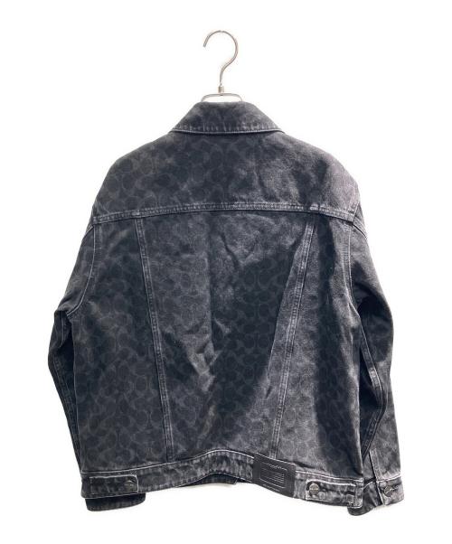 COACH（コーチ）COACH (コーチ) シグネチャーデニムジャケット ブラック サイズ:Mの古着・服飾アイテム