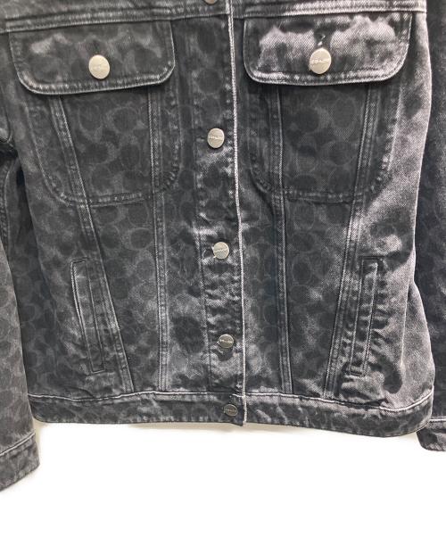 COACH（コーチ）COACH (コーチ) シグネチャーデニムジャケット ブラック サイズ:Mの古着・服飾アイテム