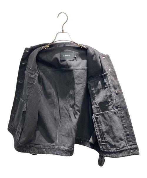 COACH（コーチ）COACH (コーチ) シグネチャーデニムジャケット ブラック サイズ:Mの古着・服飾アイテム
