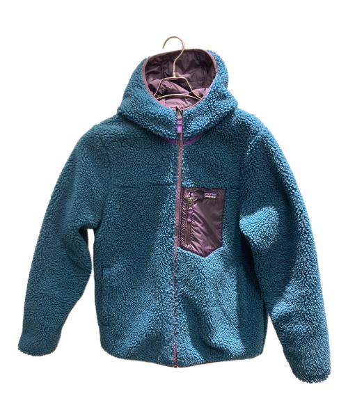 Patagonia（パタゴニア）Patagonia (パタゴニア) リバーシブル・レディ・フレディ・フーディ キッズ・ボーイズモデル リバーシブルジャケット ネイビー×パープル サイズ:XXL(キッズ)の古着・服飾アイテム