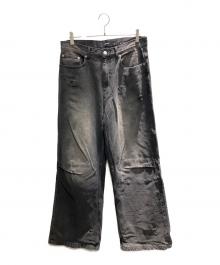 BREATH（ブレス）の古着「COATING DAMAGE DENIM PANTS デニムパンツ」｜ブラック