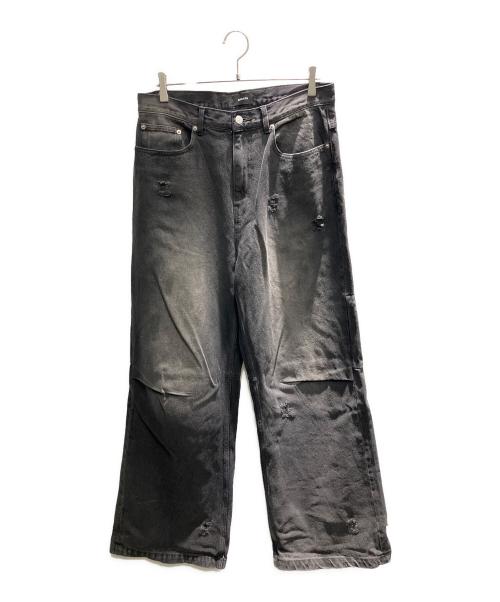 BREATH（ブレス）BREATH (ブレス) COATING DAMAGE DENIM PANTS デニムパンツ ブラック サイズ:XLの古着・服飾アイテム