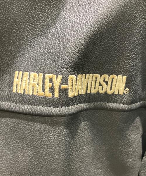 HARLEY-DAVIDSON（ハーレーダビッドソン）HARLEY-DAVIDSON (ハーレーダビッドソン) シングルライダースジャケット ブラック サイズ:Mの古着・服飾アイテム