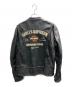 HARLEY-DAVIDSON (ハーレーダビッドソン) シングルライダースジャケット ブラック サイズ:M：22000円