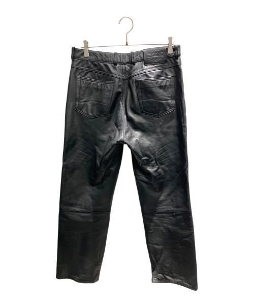 HARLEY-DAVIDSON（ハーレーダビッドソン）HARLEY-DAVIDSON (ハーレーダビッドソン) レザーパンツ ブラック サイズ:34の古着・服飾アイテム