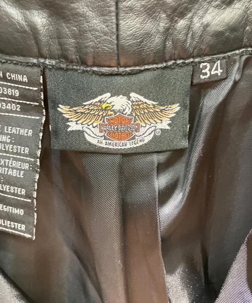 HARLEY-DAVIDSON（ハーレーダビッドソン）HARLEY-DAVIDSON (ハーレーダビッドソン) レザーパンツ ブラック サイズ:34の古着・服飾アイテム