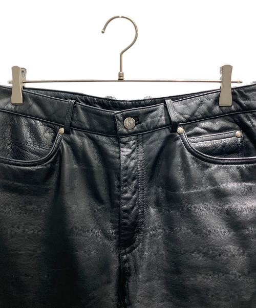 HARLEY-DAVIDSON（ハーレーダビッドソン）HARLEY-DAVIDSON (ハーレーダビッドソン) レザーパンツ ブラック サイズ:34の古着・服飾アイテム