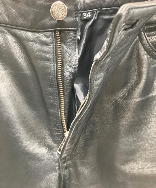 HARLEY-DAVIDSON（ハーレーダビッドソン）HARLEY-DAVIDSON (ハーレーダビッドソン) レザーパンツ ブラック サイズ:34の古着・服飾アイテム