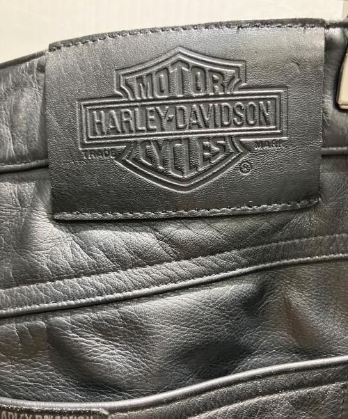 HARLEY-DAVIDSON（ハーレーダビッドソン）HARLEY-DAVIDSON (ハーレーダビッドソン) レザーパンツ ブラック サイズ:34の古着・服飾アイテム